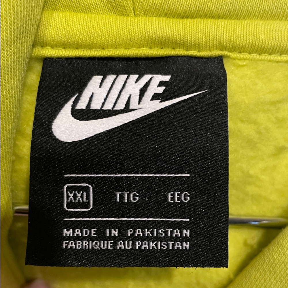 XXL Nike Unisex Bright Green Hoodie - Picture 2 of 6